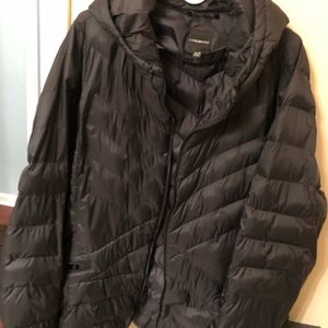 Lane Bryant Black Package Puffer Coat